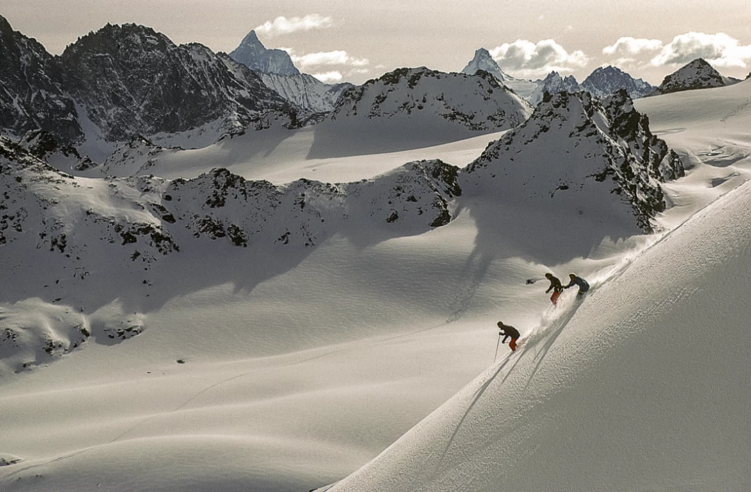 Mont Fort backside Verbier 80's